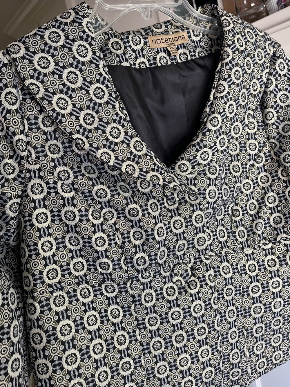Vintage Notations fully-lined Elegant Cropped Bolero Jacket size PM